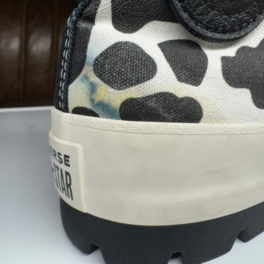 Converse All Star Chuck Taylor Lugged High Top‎ Cow Print Sneakers Womens Size 8 - Picture 9 of 16